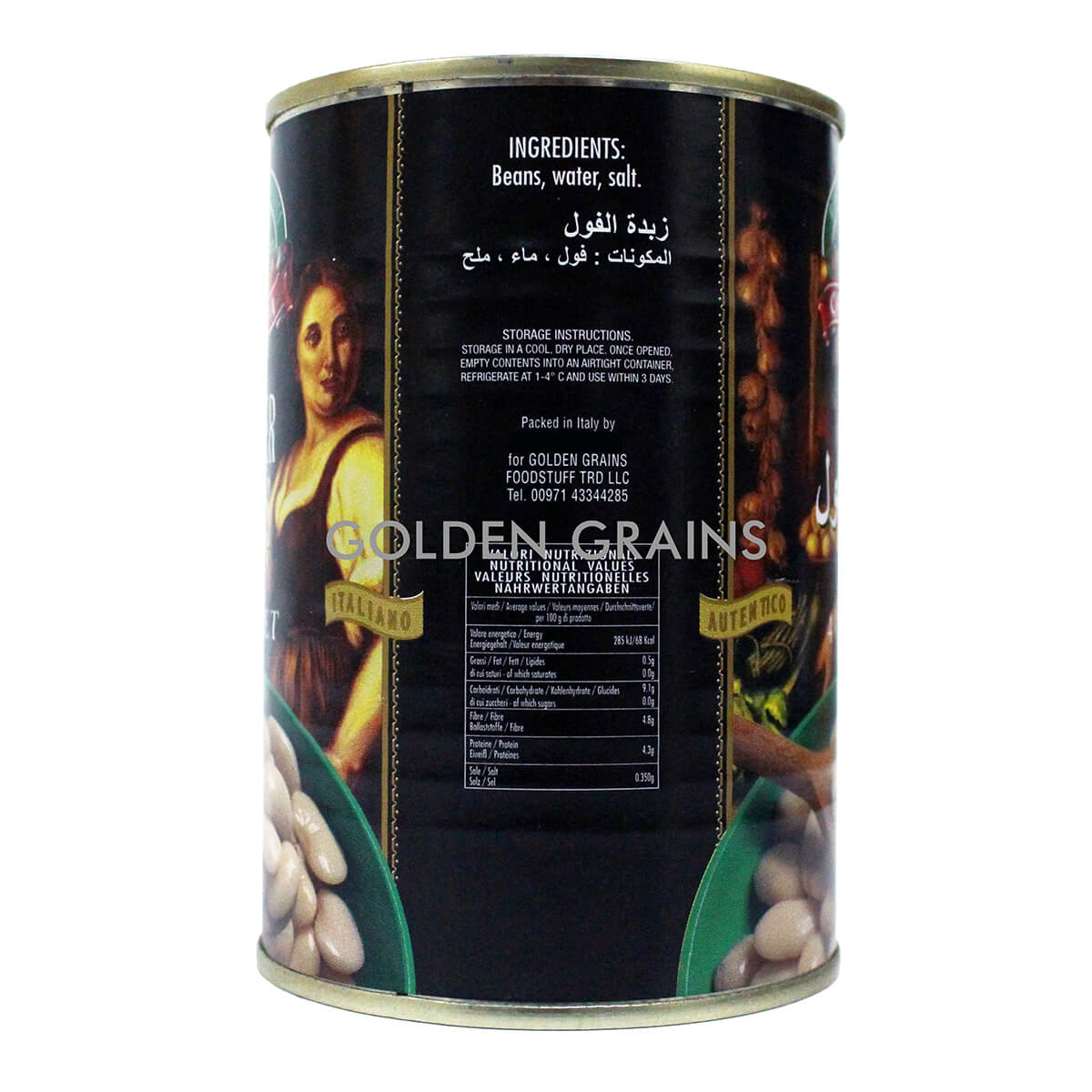 Golden Grains Campagna - Butter Beans - 400G - Italy - Back.jpg