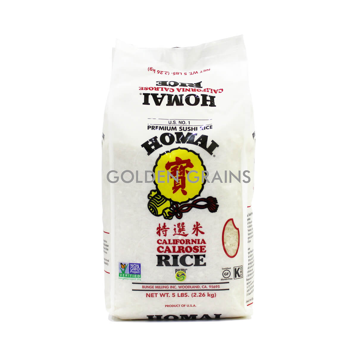 Golden Grains Homai - Calrose Rice 2.26KG - Front.jpg