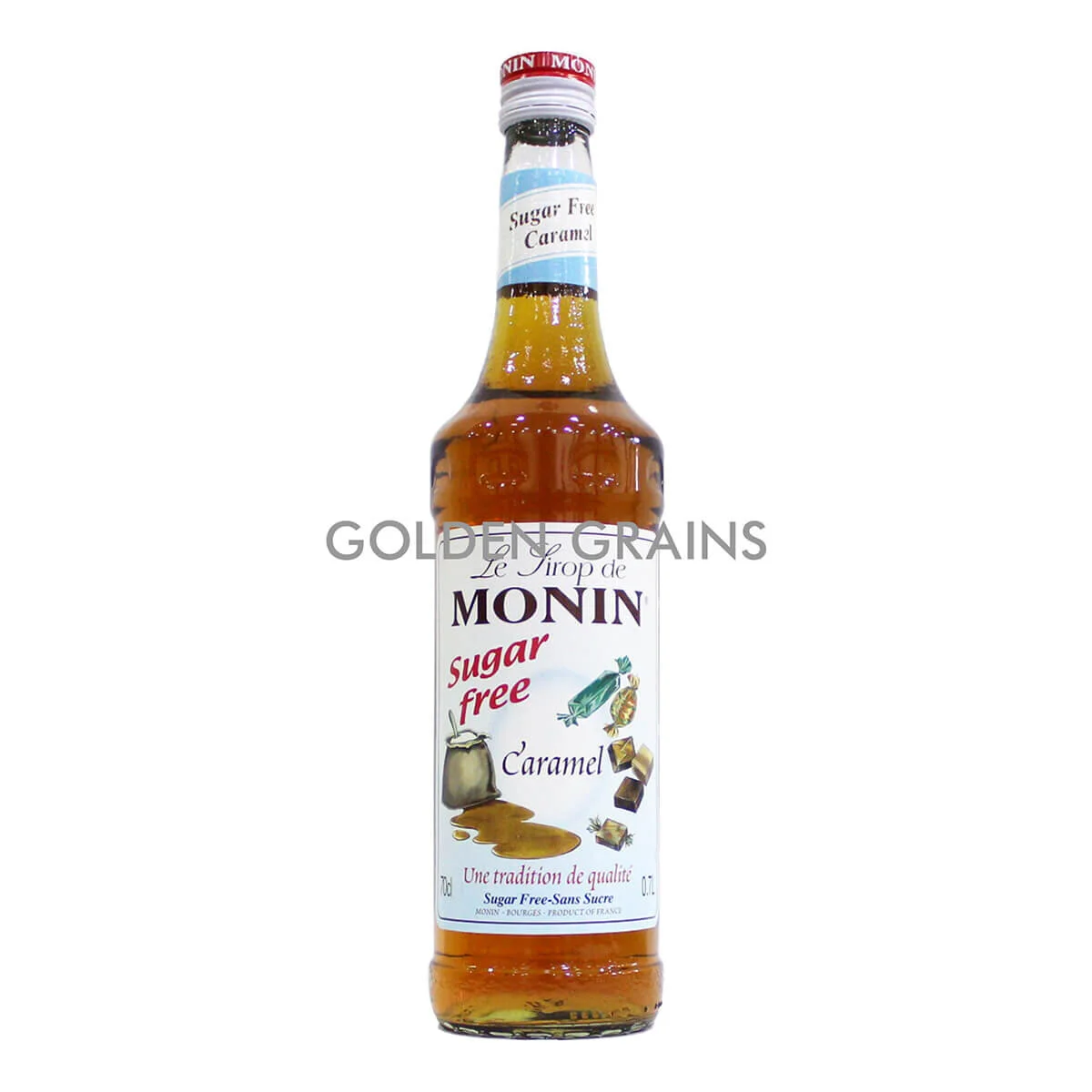 Golden Grains - Monin - Sugar Free Caramel Syrup - Front.jpg