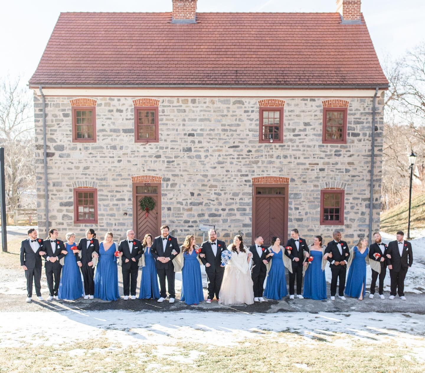 Historical buildings always looks SO GOOD in wedding photos 😍
 
Venue | @hotelbethlehem
Hair and Makeup | @msalishanycole
Dress | @clairesfashions @allurebridals
Bridesmaid Dresses | @azazieofficial