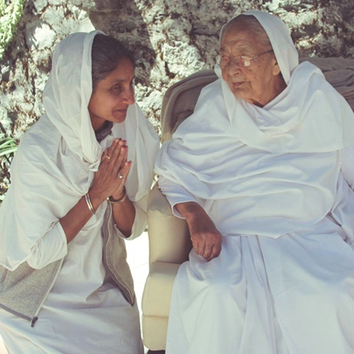 Nina Rao with Sri Siddhi Ma
