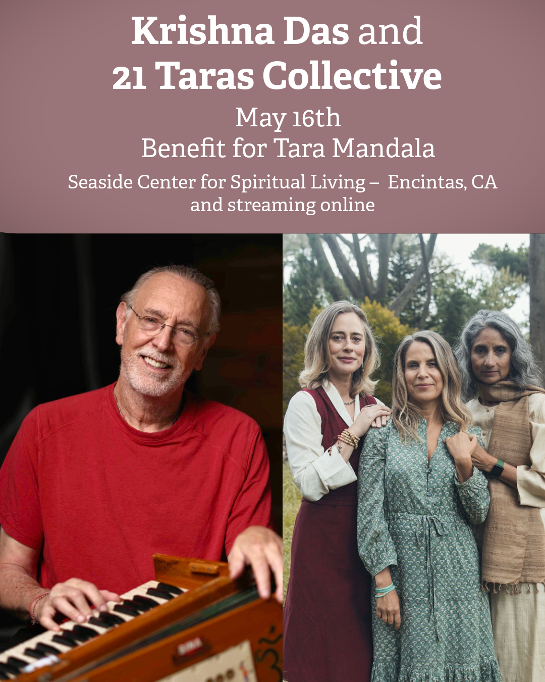 Encinitas, CA: Krishna Das with 21 Taras Benefit Concert