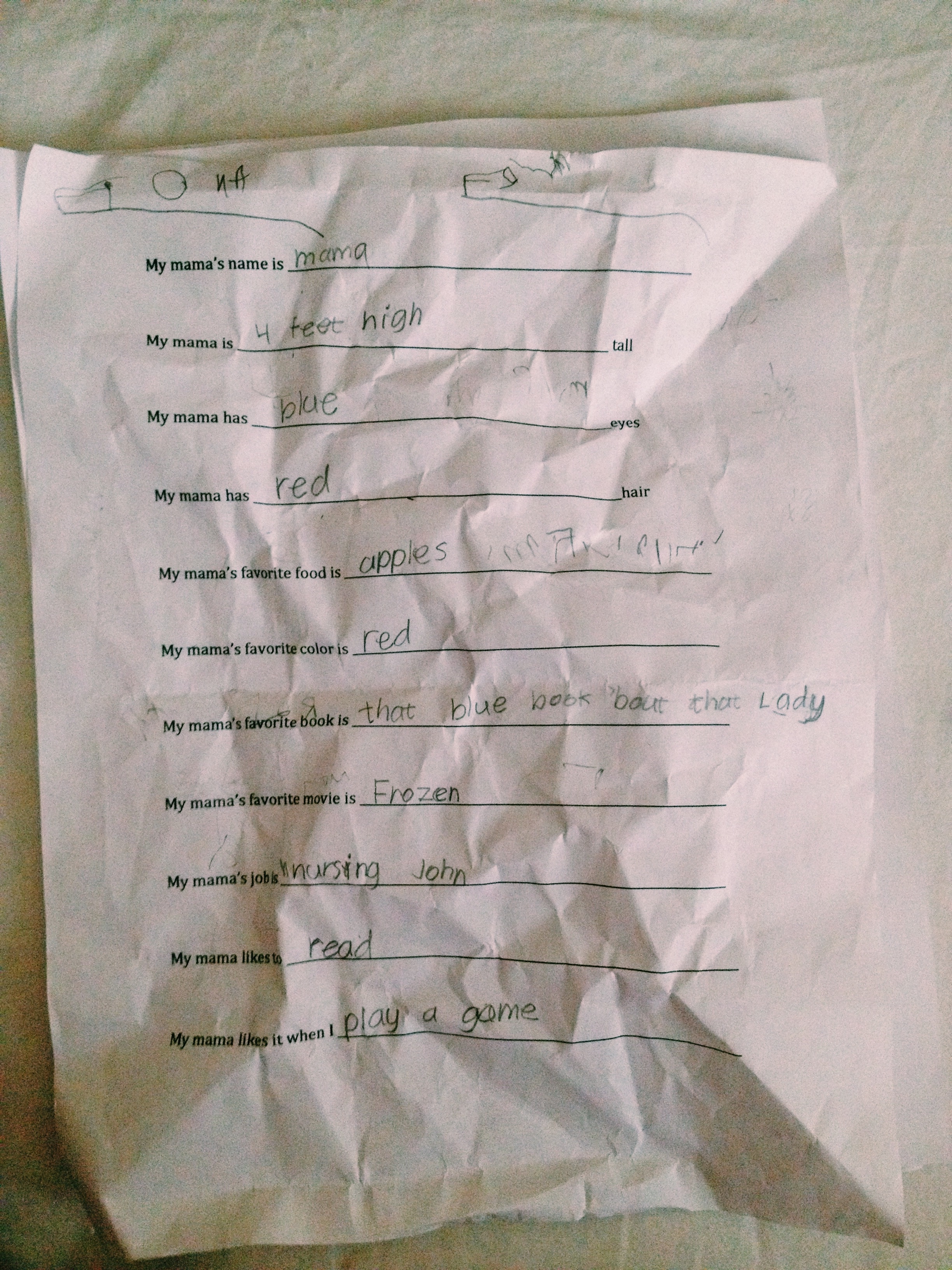 {Questionnaire by Fiona}