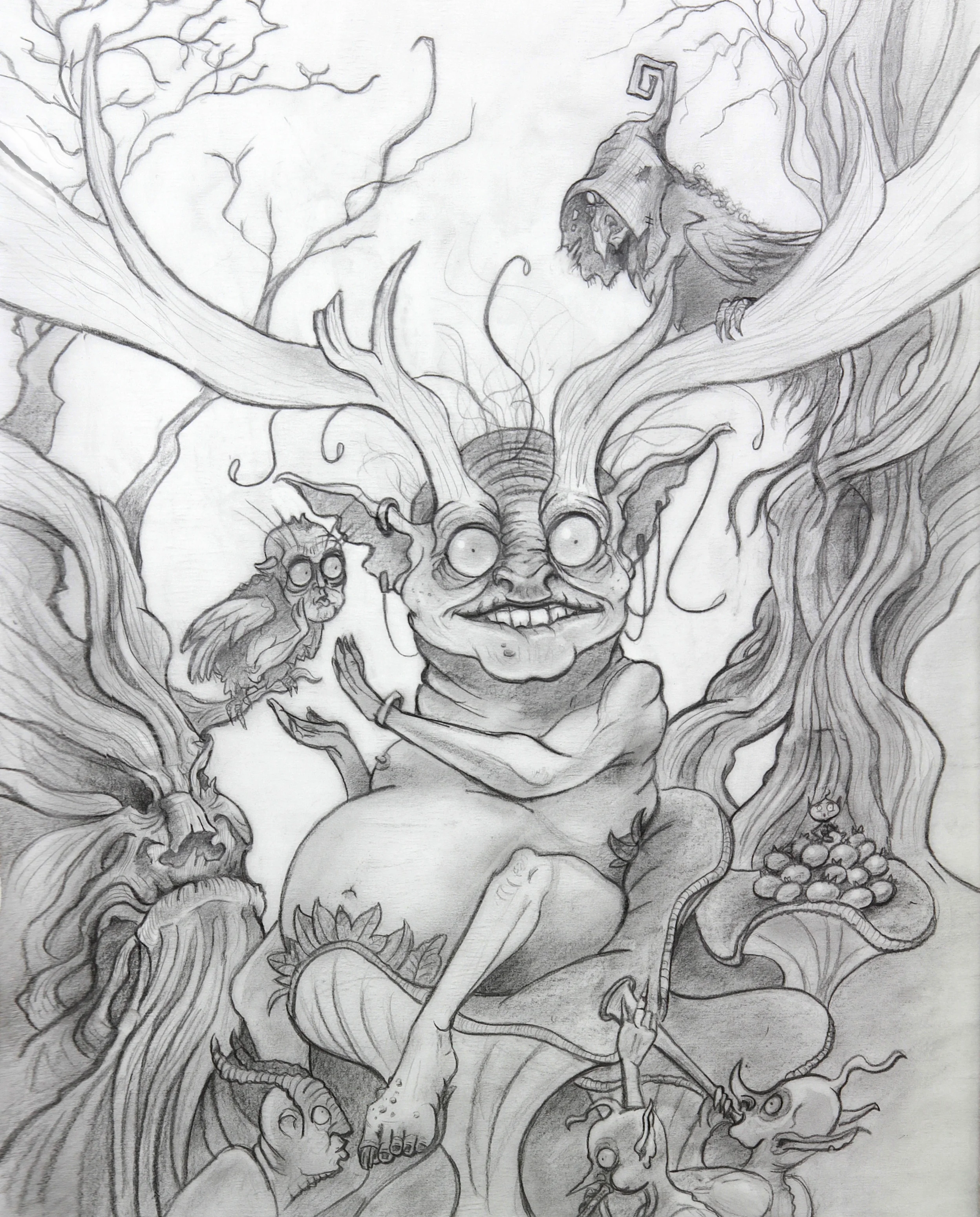 Original drawing for the Faerie King