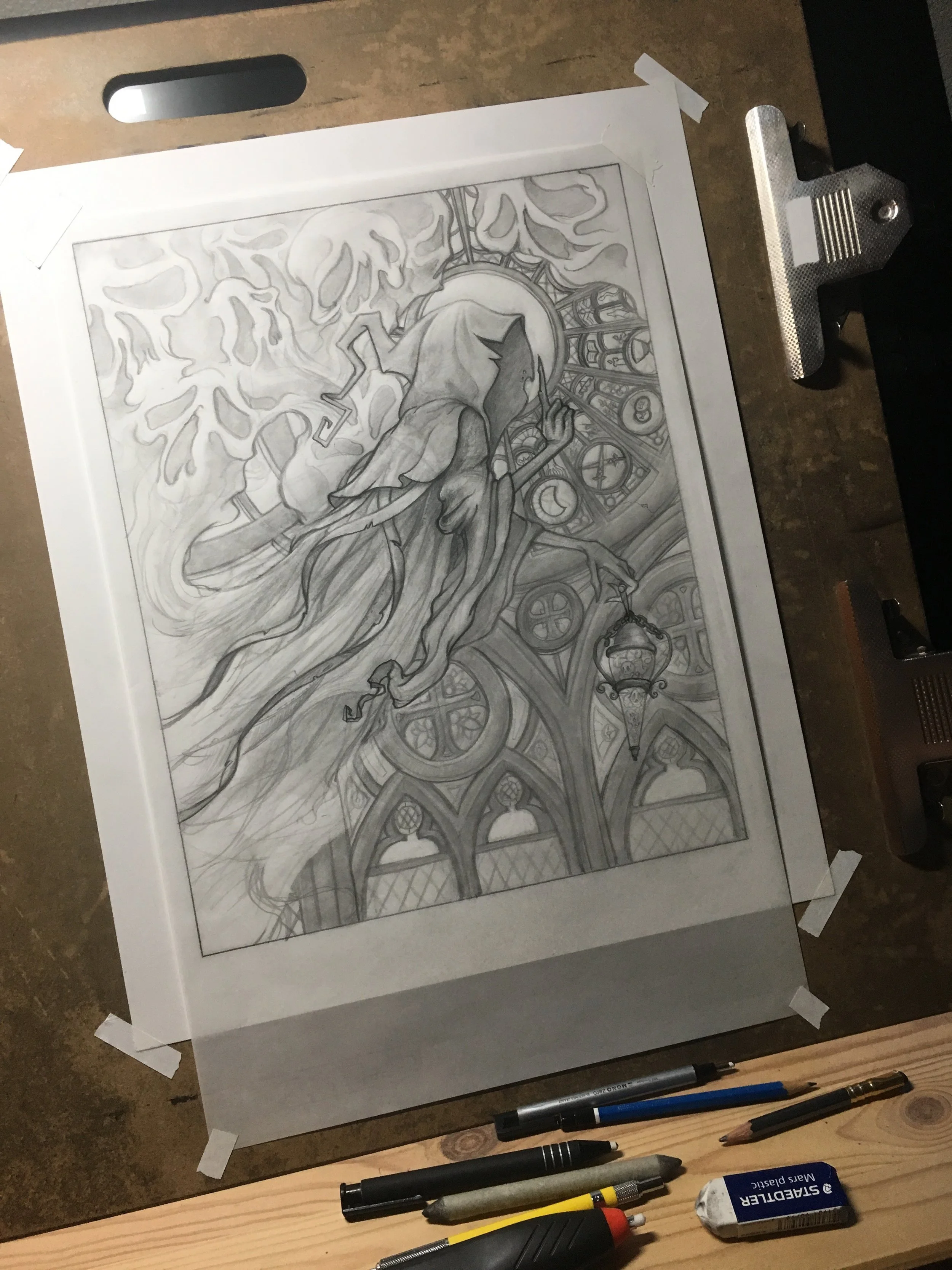 Grim Original Drawing (Sold)