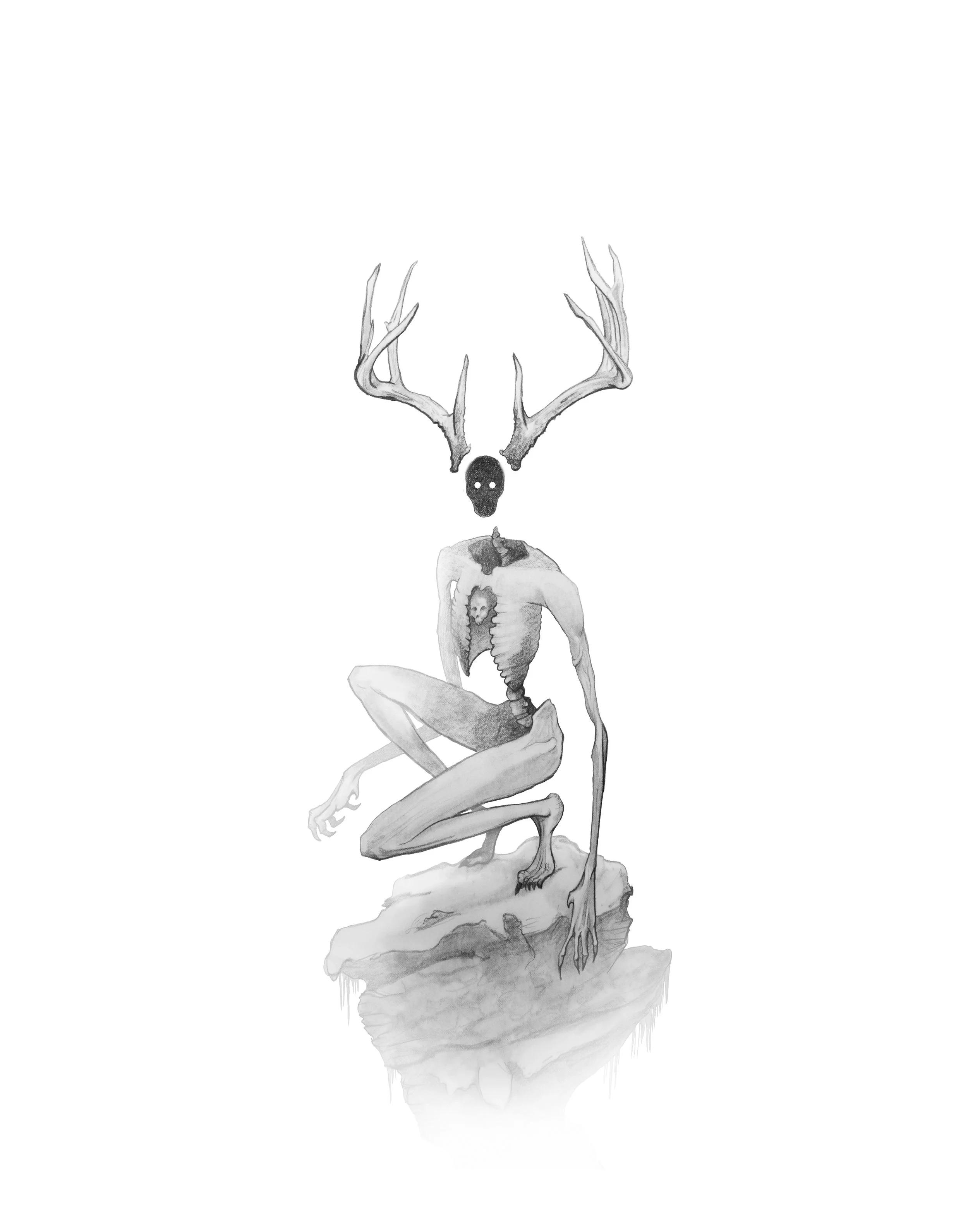 The Wendigo Original Drawing