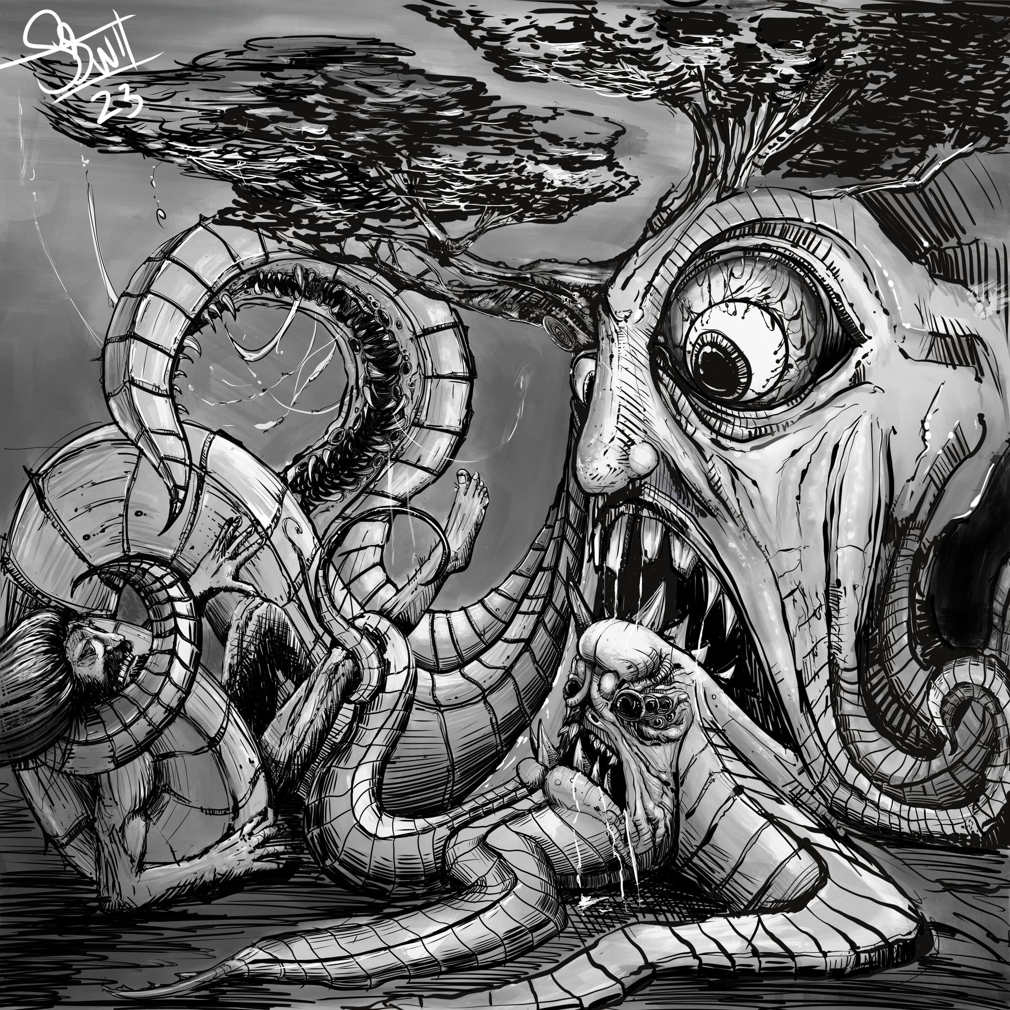 6. Andromeda — Creature in action.