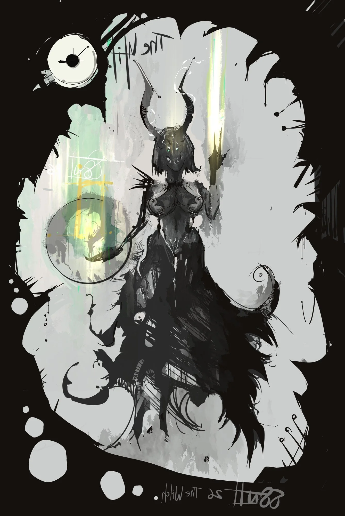 3. The Witch — Character key art in a restrained palette.