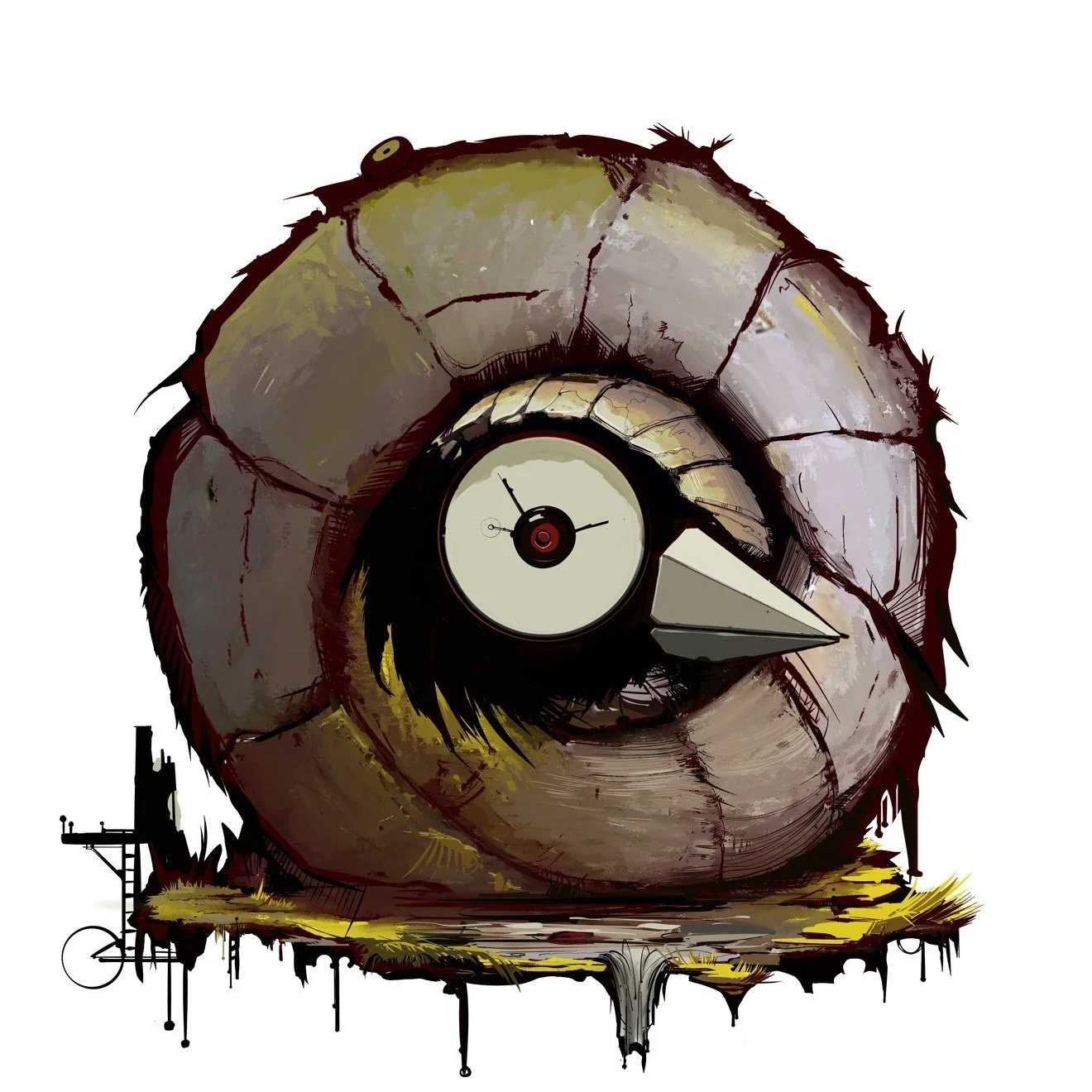 6. Swamp Shell — Character and studio mark in one.