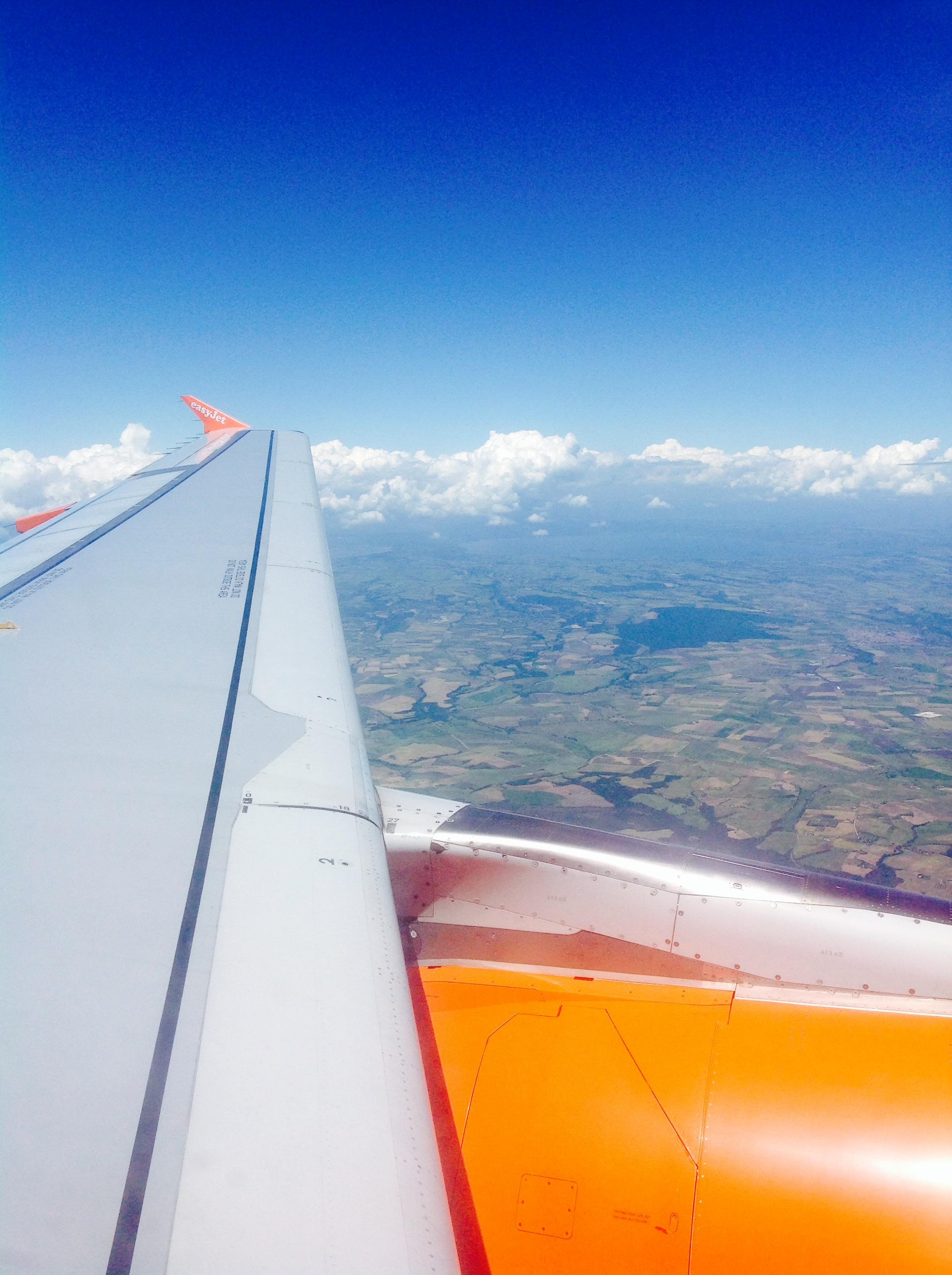 The view as we descend into Italy! And all the wing bolts that stayed in place - BONUS!