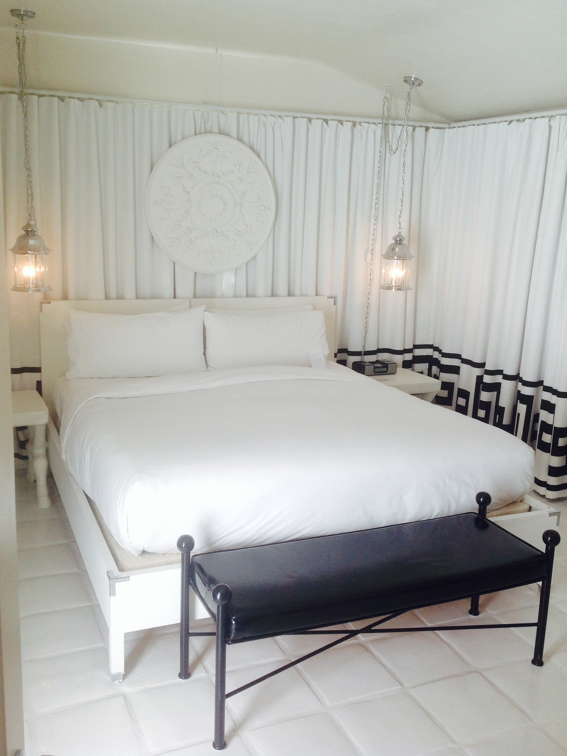 Amazingly comfortable bed with quality linen.