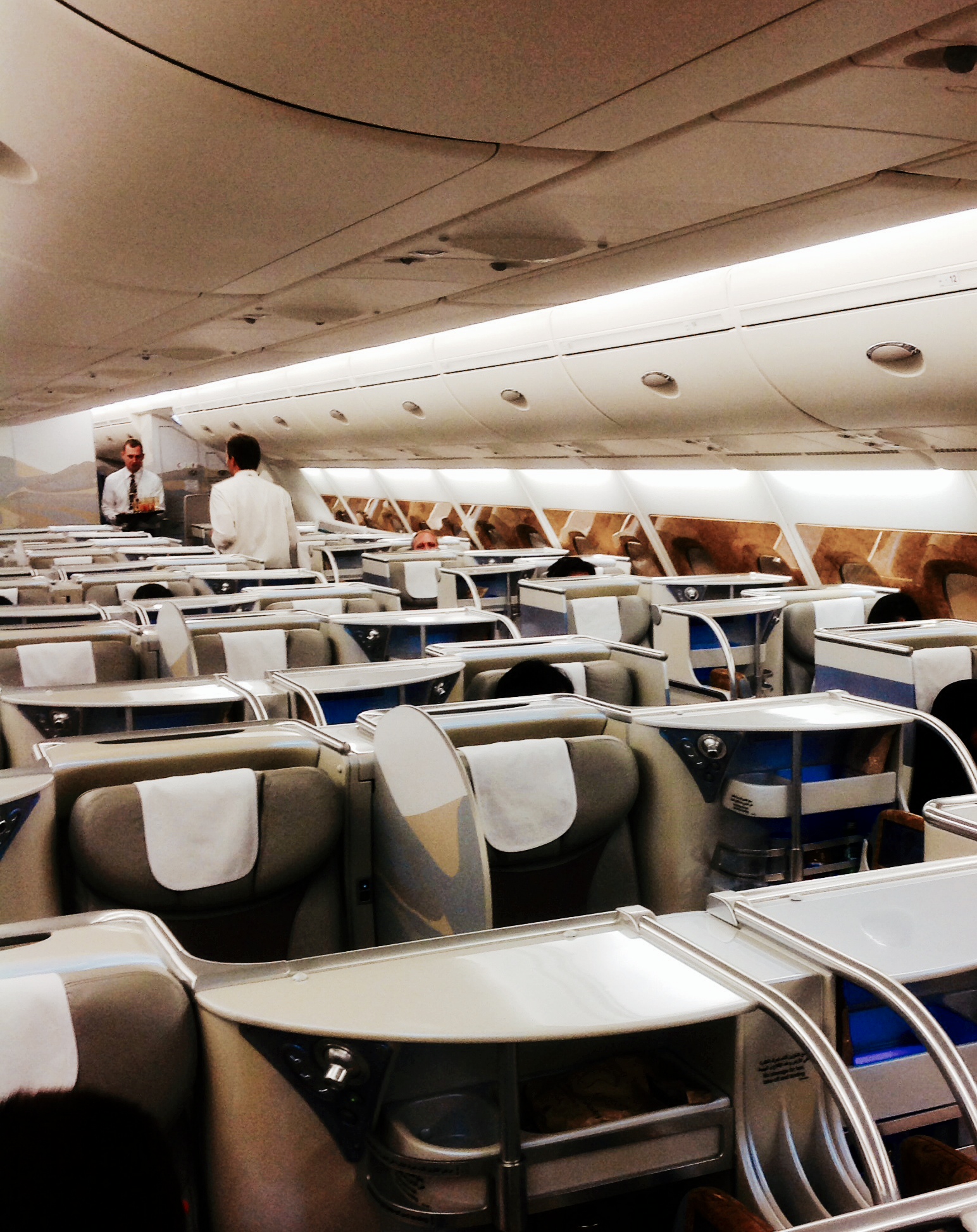 Business Class Cabin onboard the A380