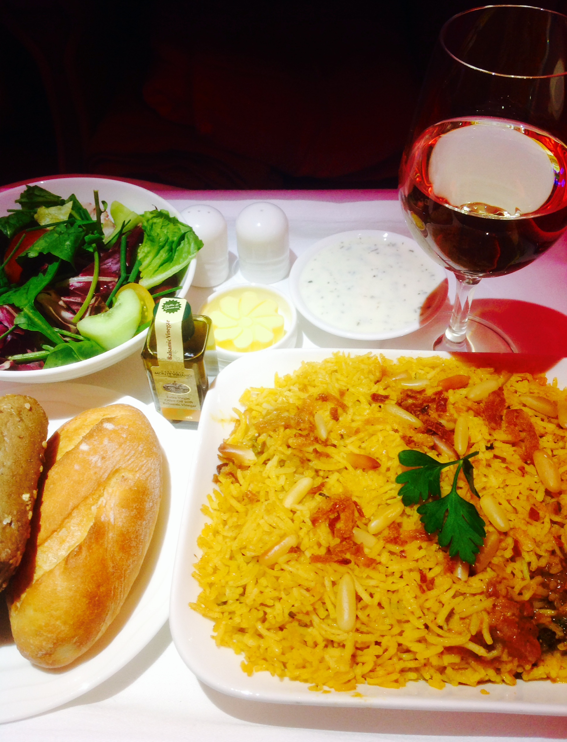 Chicken Curry- hiding underneath the rice!