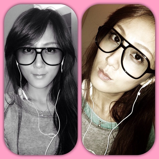 好姐妹 歌手 璽恩 wearing her MOSCOT Terry