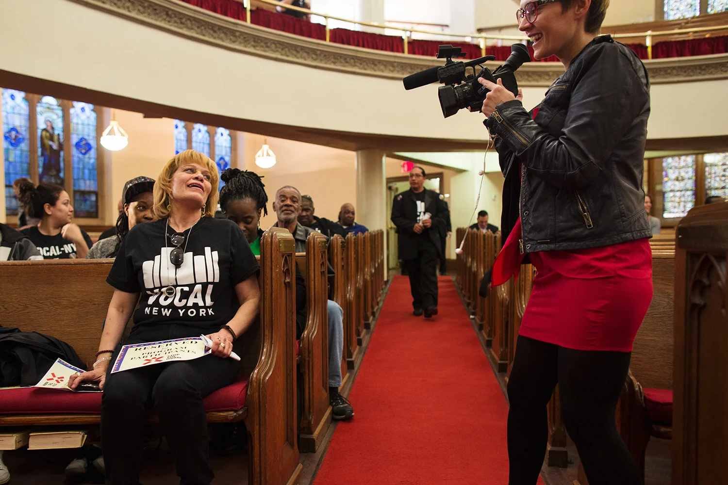Interfaith service at Harlem’s historic Abyssinian Baptist Church organized by advocacy group VOCAL-NY to call for end to the war on drugs on the eve of the United Nations General Assembly Special Session on the world drug problem ( UNGASS ), NY, NY, 2016