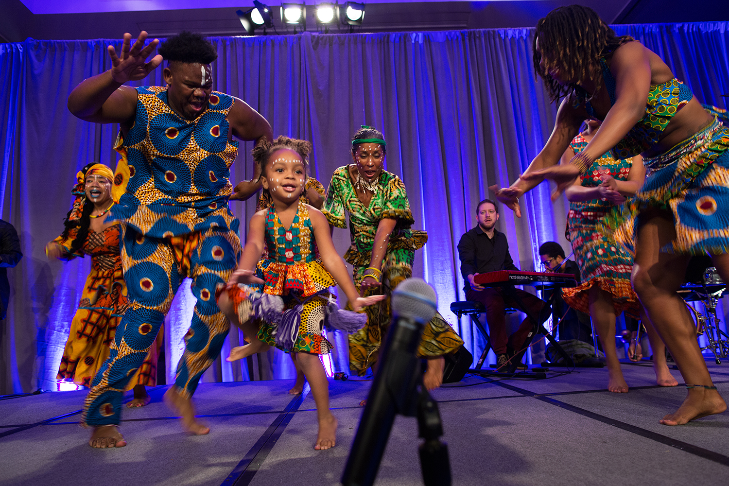  Djole Kele African Dance and Drumming Company performs in  We The People: Atlanta Remembered, Reimagined &amp; rEvolutionized , on the opening night of Facing Race 2016, Atlanta, GA, 10 November 