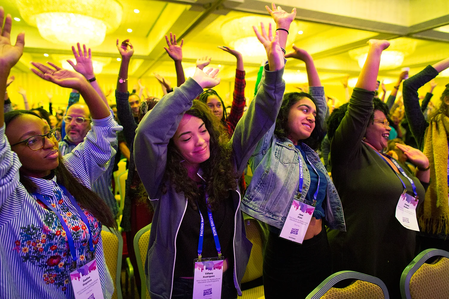 Facing Race 2016 attendees before morning plenary, Atlanta, GA, 11 November