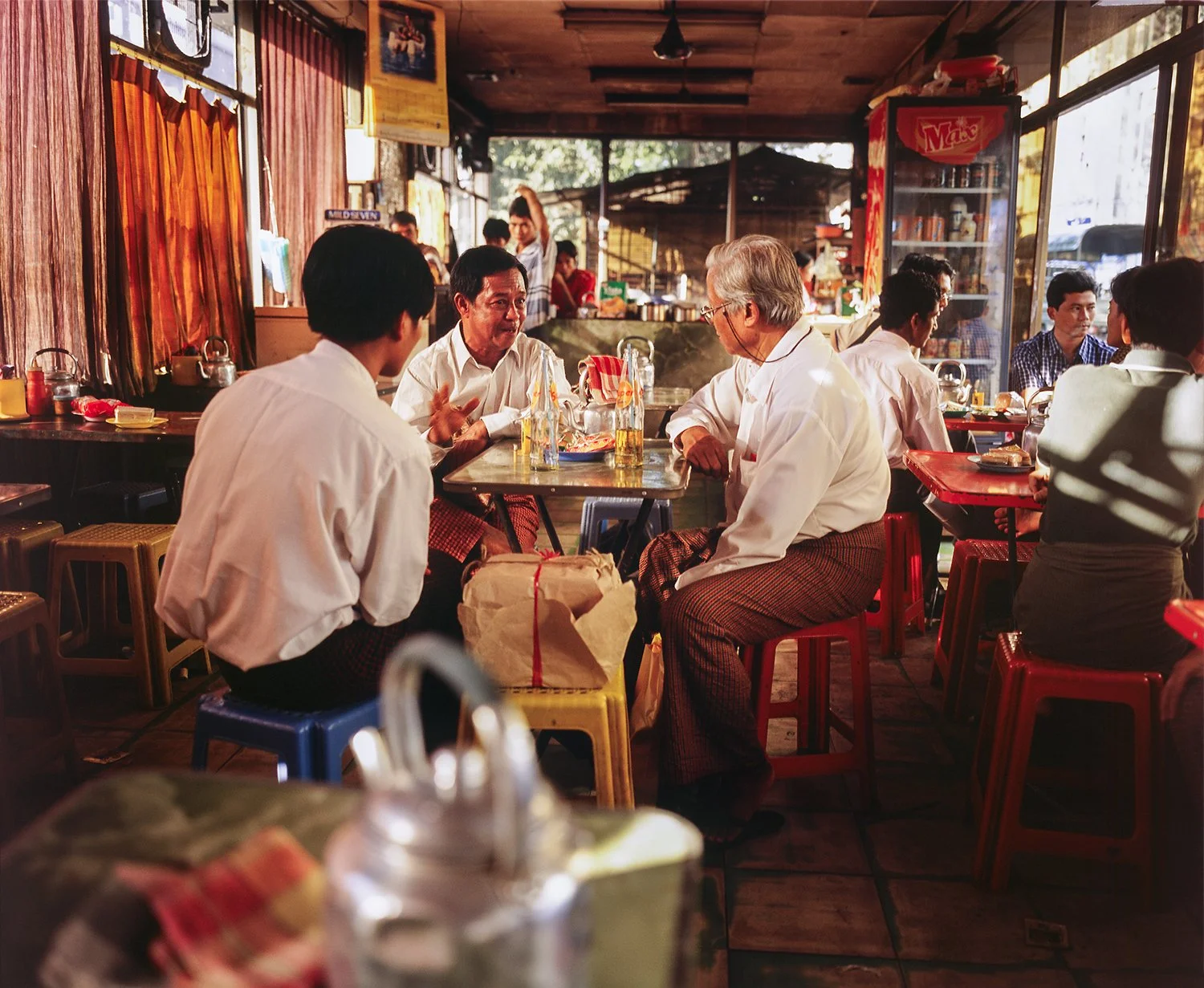 Teashop, Rangoon, Burma (Yangon, Myanmar), 2002