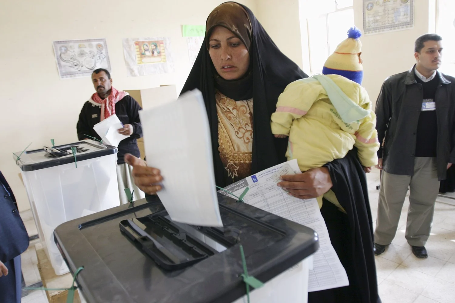 Election day, Al Yamen School, Musayyib, Iraq, 2005