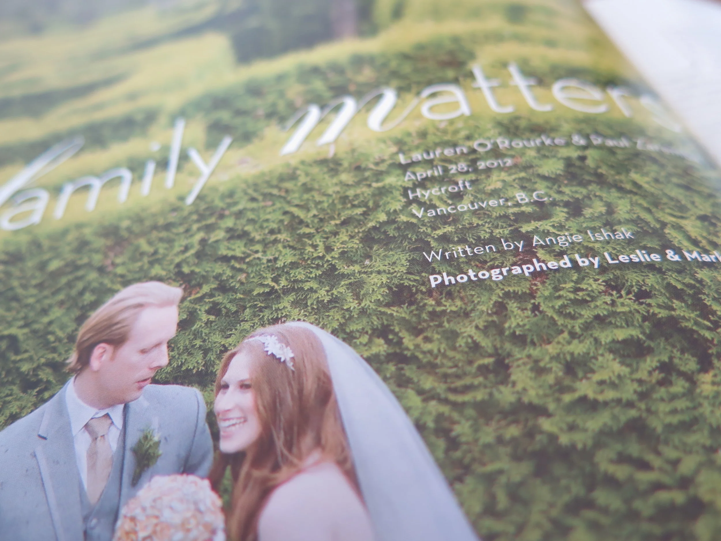 Family Matters: An Intimate Wedding