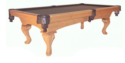 The Sunset Compliment your game room with style and grace. Elegant Queen Anne legs highlight the arched frame and become part of this unique styled curved body. Simple in design but elegant in style.