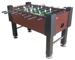 The Player Foosball Table in Mahogany with both 1 & 3 man Goalie