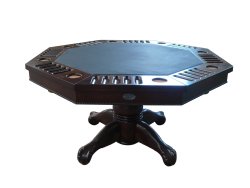 3 in 1 Table - Octagon 54" w/Bumper Pool with SLATE bed