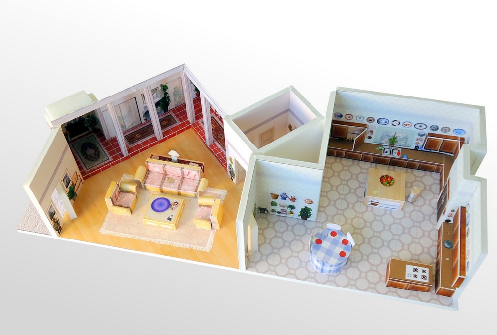 Golden Girls House Paper Model (from Everyday Miniatures )