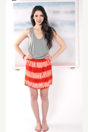 Shibori Dyed Surf Skirt by katrin reifeiss