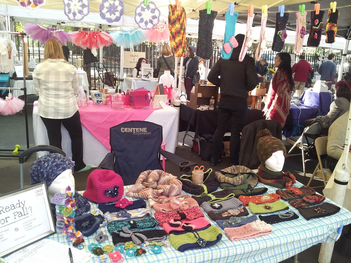 Knits'n'Hook at the Hester Street Fair.&nbsp;
