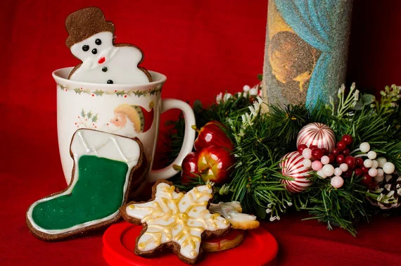 Holiday Cookie Gift Box by BrittanysBiscuits