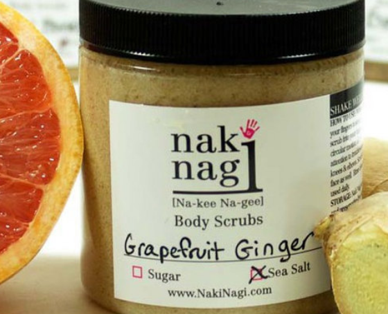 Naki Nagi Grapefruit Ginger Body Scrub