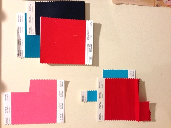 the beginning of my pantone wall.&nbsp;