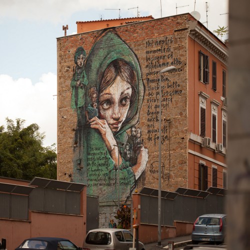 Street Heart Project, Rome Italy. Herakut