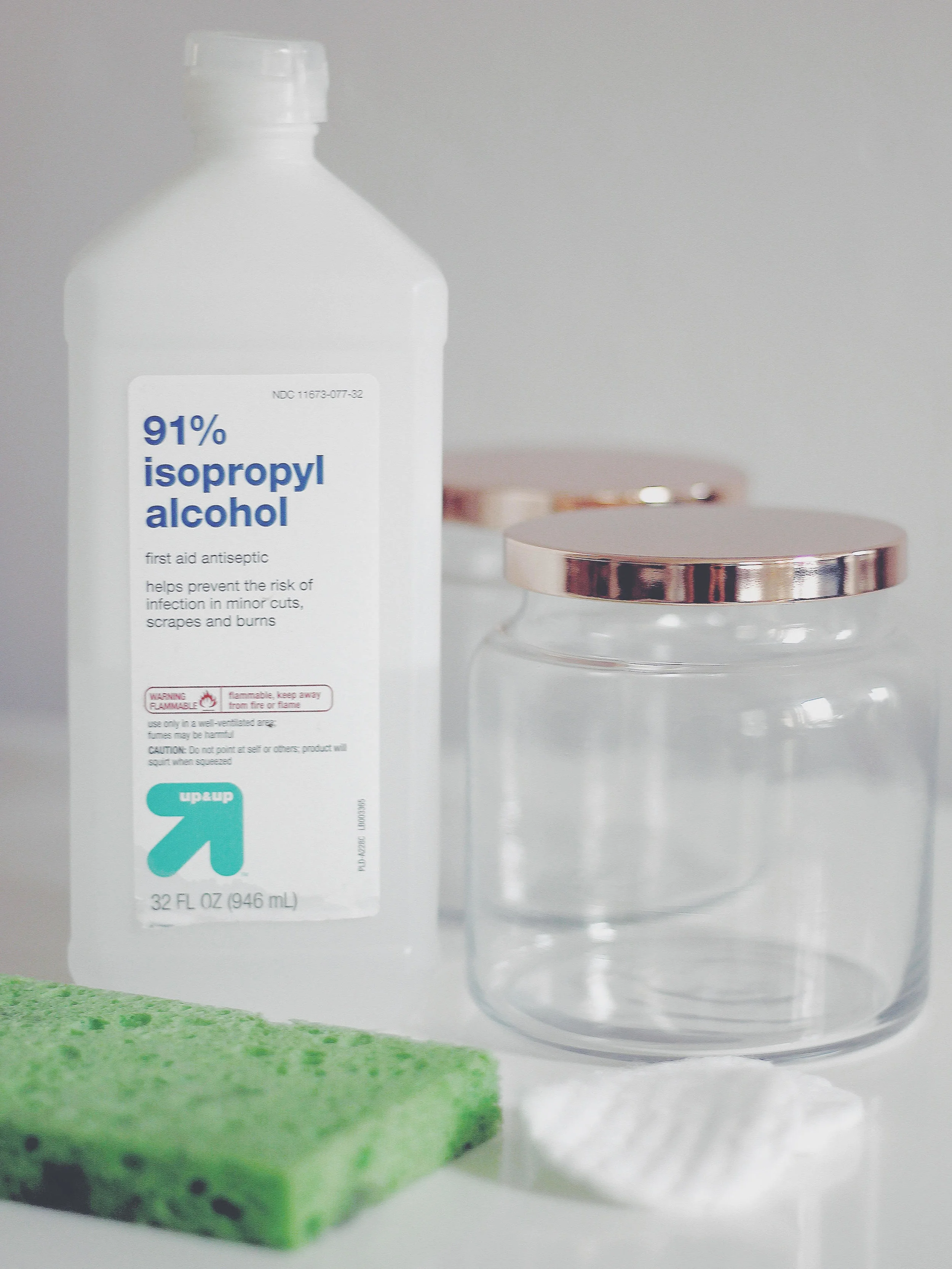 Wash & Rinse your jars,  Dish detergent works great & for any stubborn spots or really sticky situations rubbing alcohol always does the trick. Once you have them clean your ready to go ! 