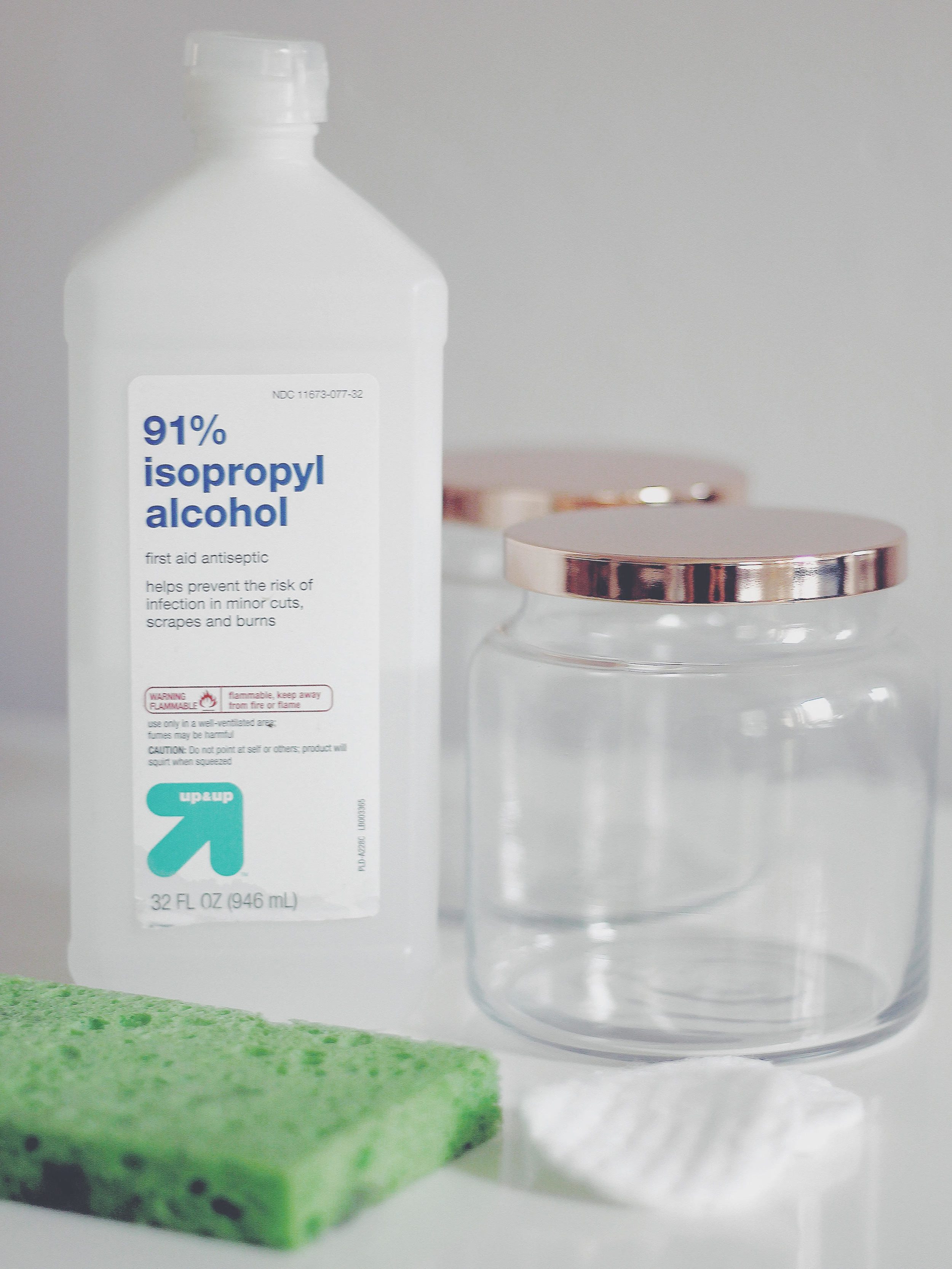 Wash & Rinse your jars, Dish detergent works great & for any stubborn spots or really sticky situations rubbing alcohol always does the trick. Once you have them clean your ready to go ! 