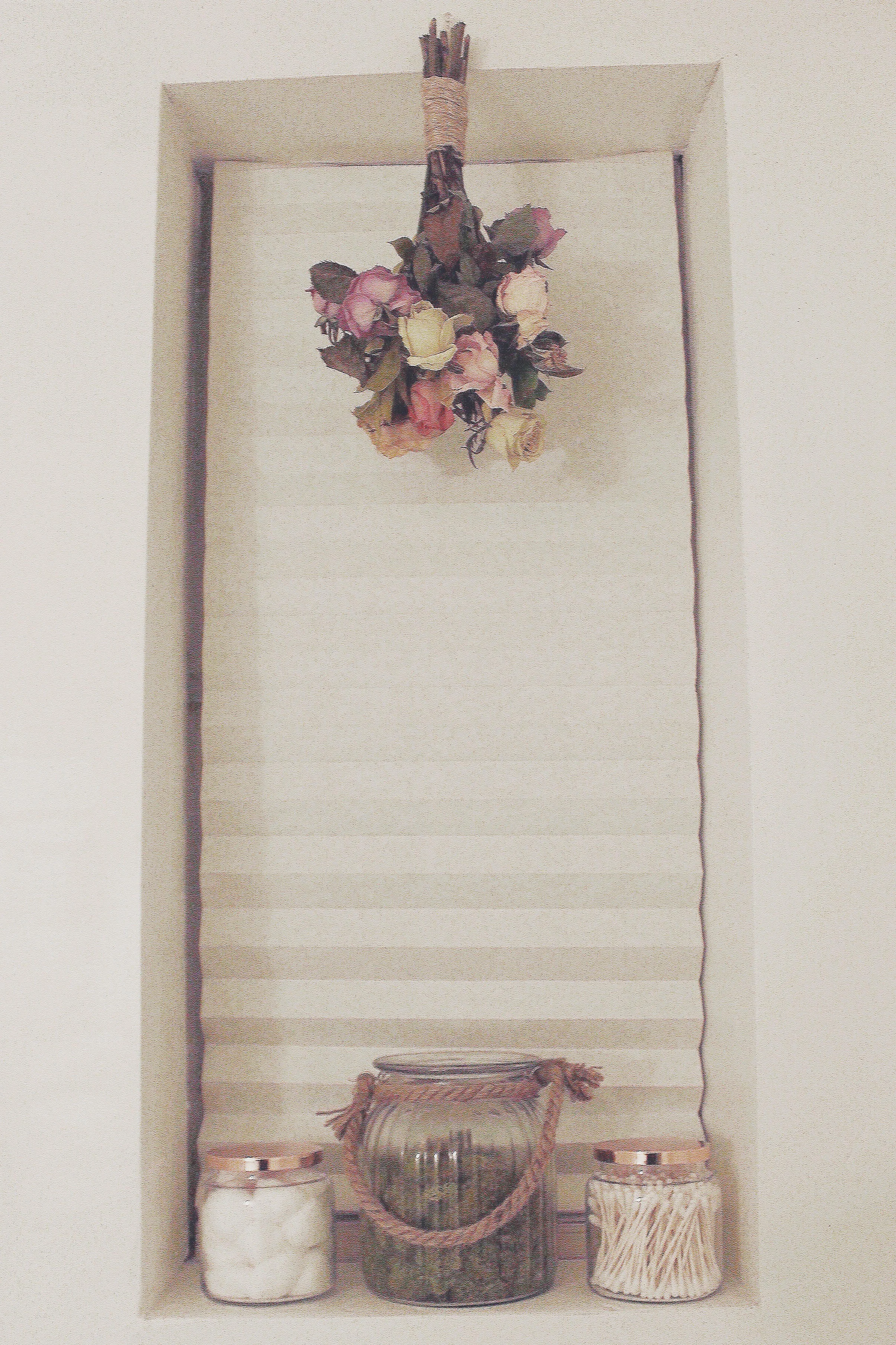  As you can see I filled my jars with cotton balls & q-tips but the options here are endless. 