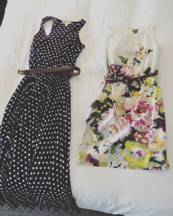 Dresses for the wedding festivities.