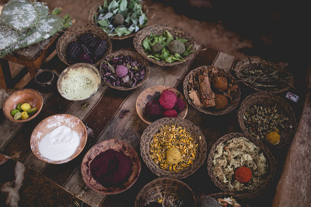 The material they ground up to make the dyes.
