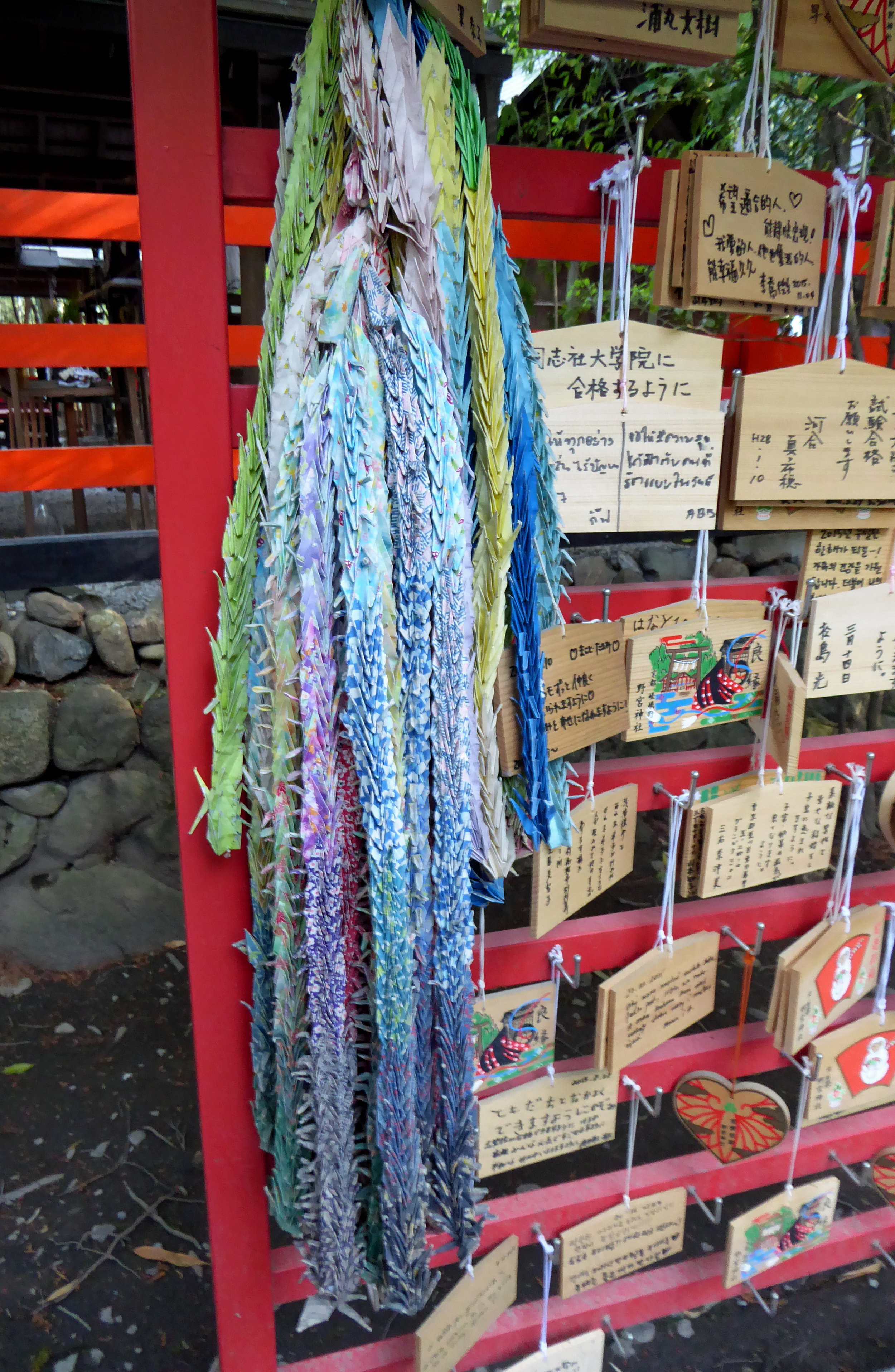 These thousands of cranes are left with wishes at shrines throughout the city.