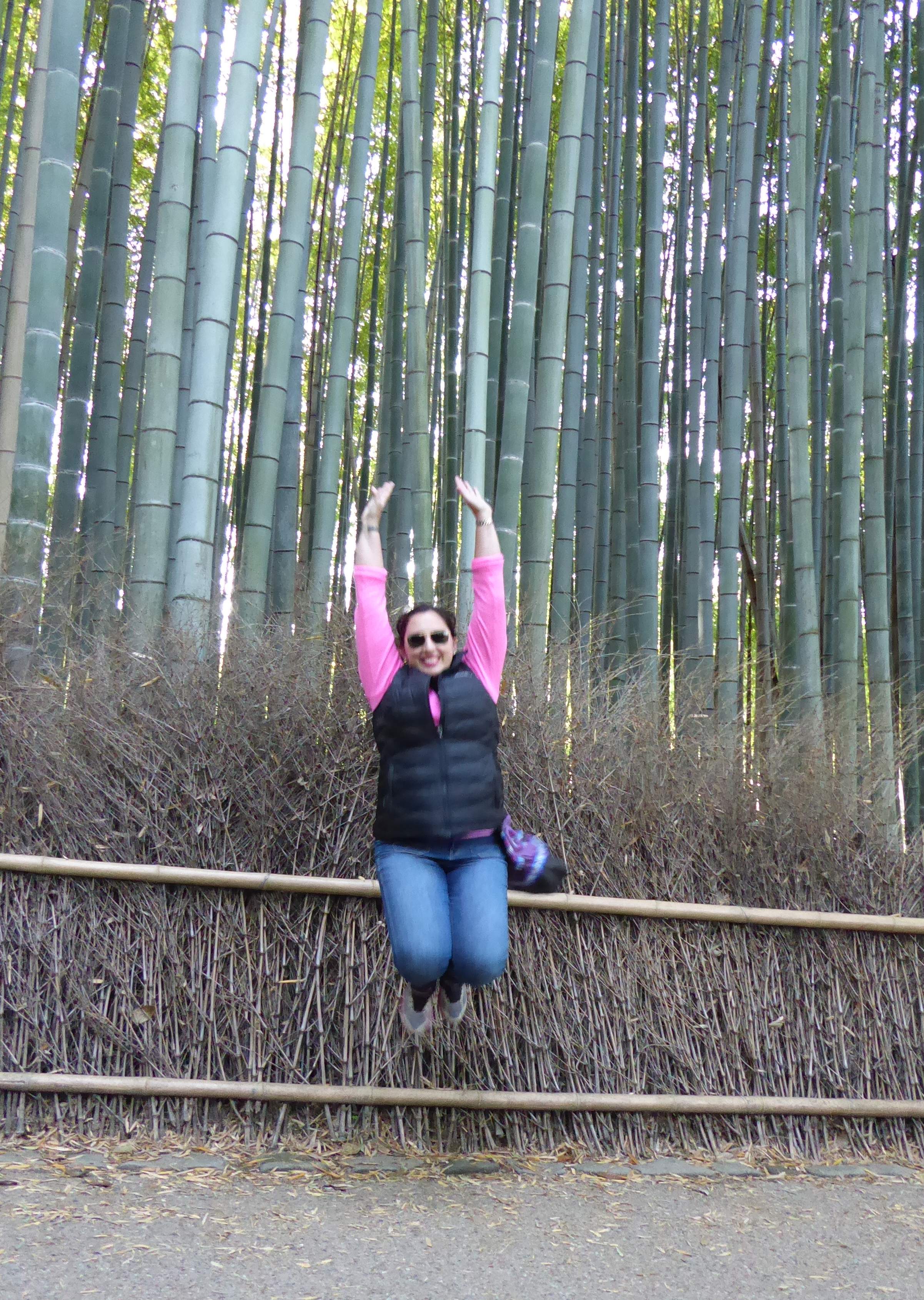 Jumping for joy at the end of an amazing trip!
