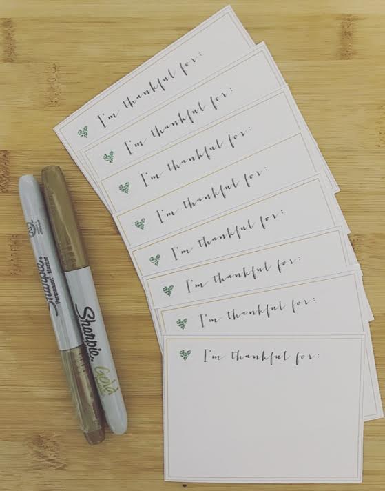 I'm Thankful For _______ NoteCards 