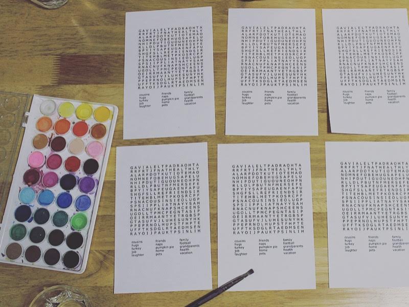 Thanksgiving Word Searches 
