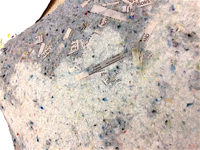 Recycle newspaper. Toss a handful of shredded newspaper into tub before draining sheet. 