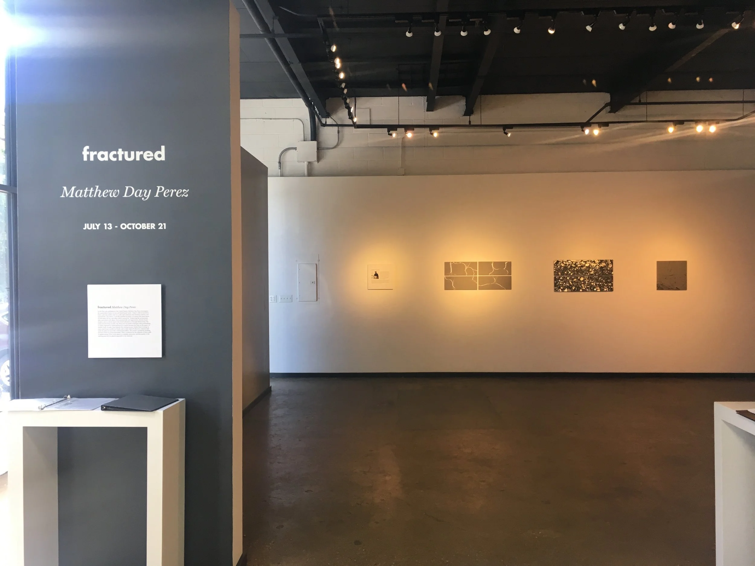 Part of the location is a spare and elegant gallery for contemporary glass artists