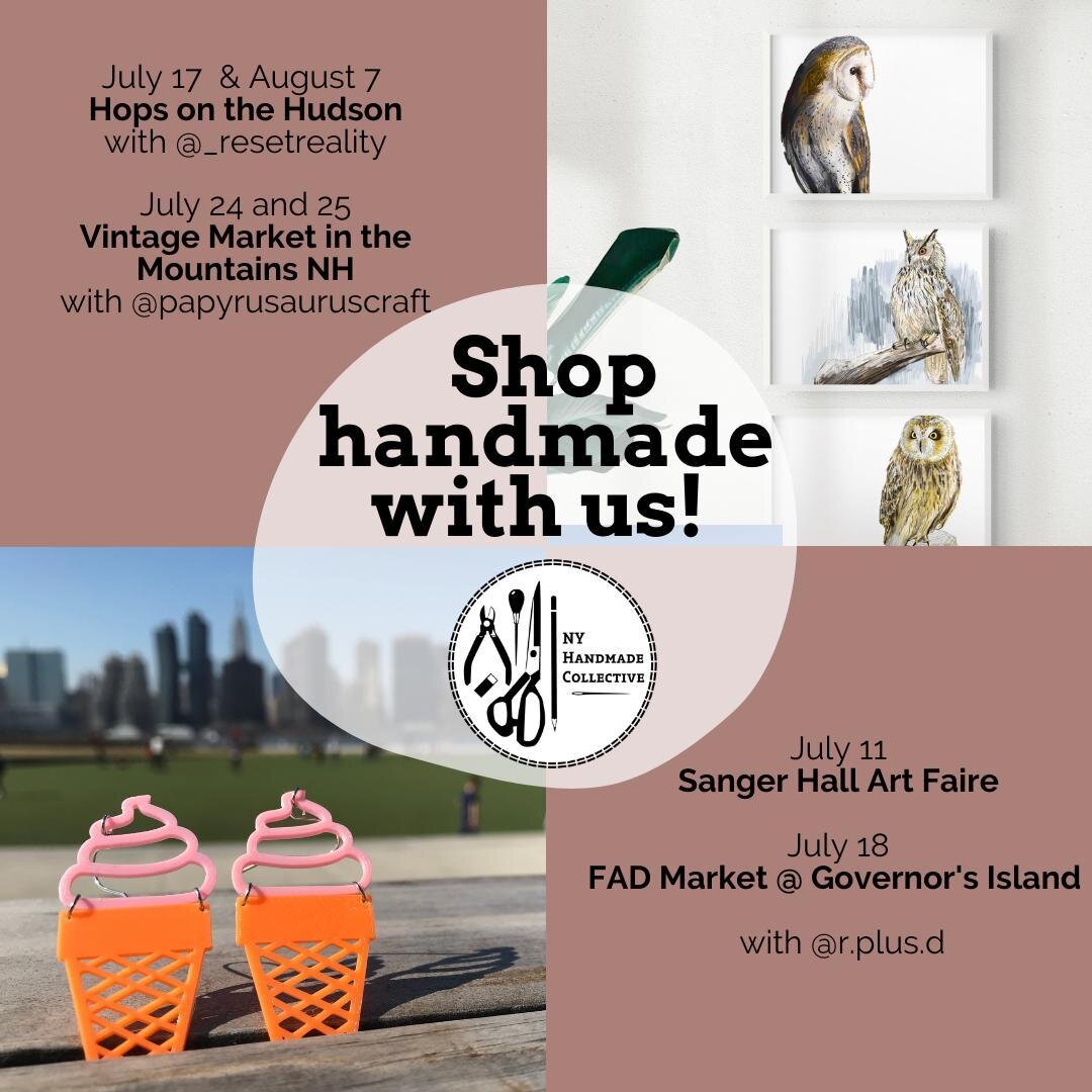 Our Team Members are in full summer swing at these local markets this month⁠
🌻Support these local makers while getting some summerastic gifts⁠
🌻July 11 @r.plus.d is at the @sangerhall Art Faire⁠
🌻July 17-18 @fadmarket with @r.plus.d⁠
🌻July 17 and