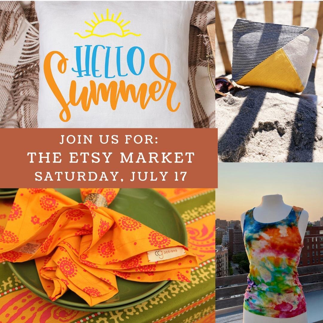 Check out The Etsy Market x NY Handmade Collective this weekend! Head over to www.nyhandmadecollective.org/theetsymarket and flip though our Event Lookbook to learn more about each shop and get to pick up some handmade Summertime swag! Shop with smal