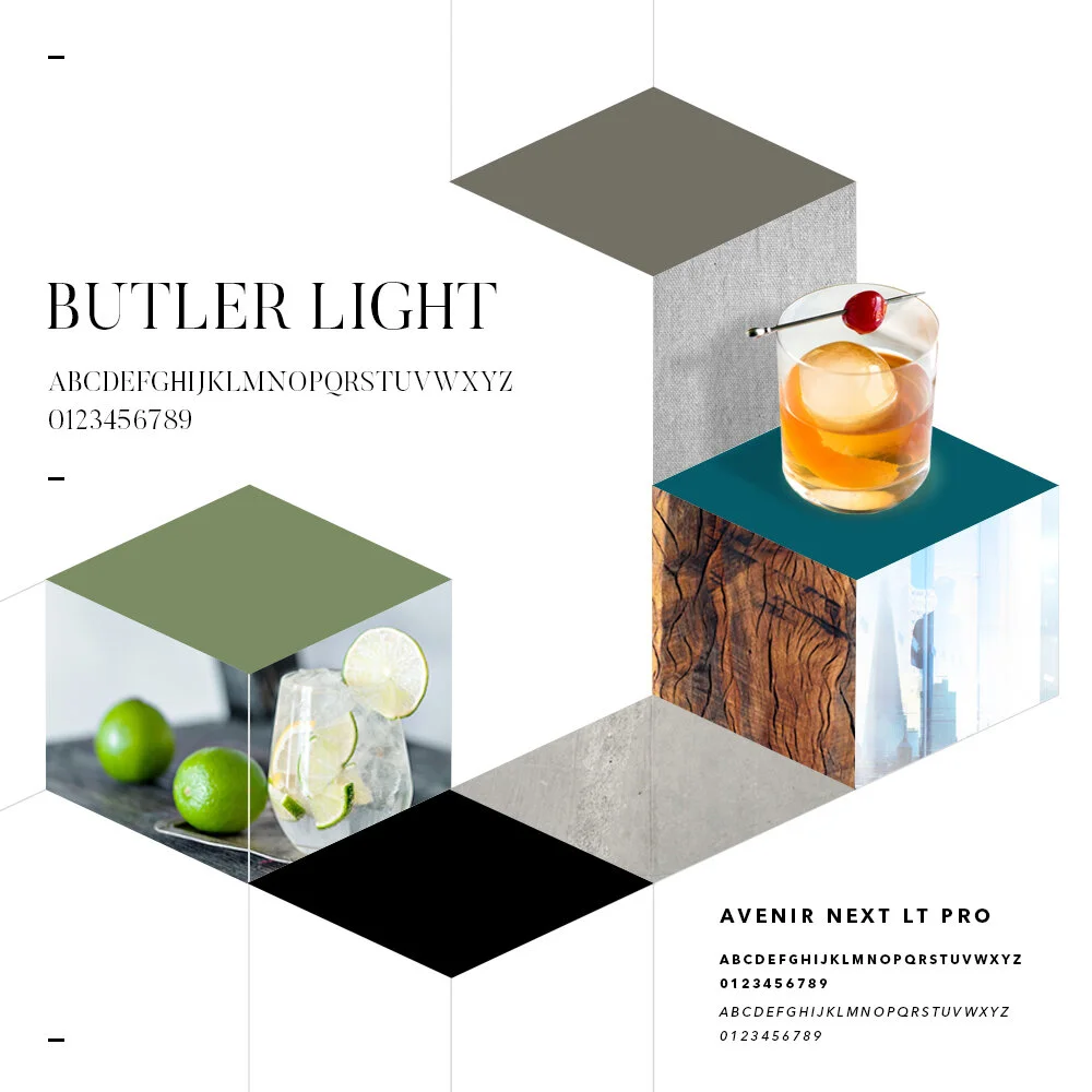 Mood board for this concept.