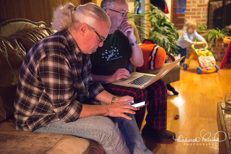 Planning our day tomorrow.