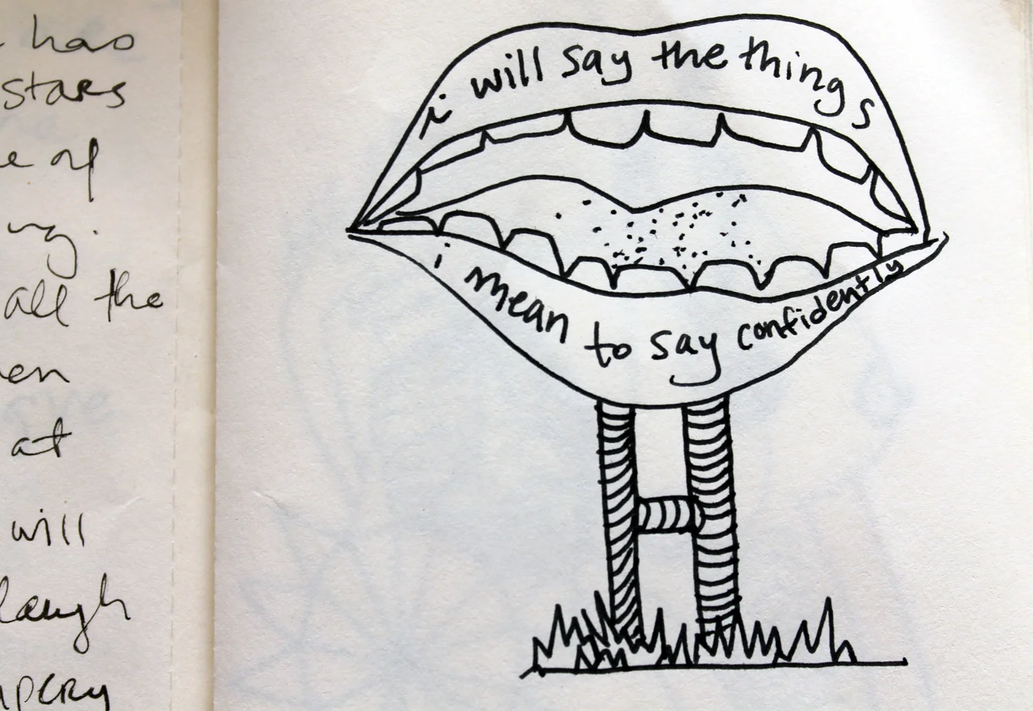  the problem with words, they come out of mouths on bodies most of the time 